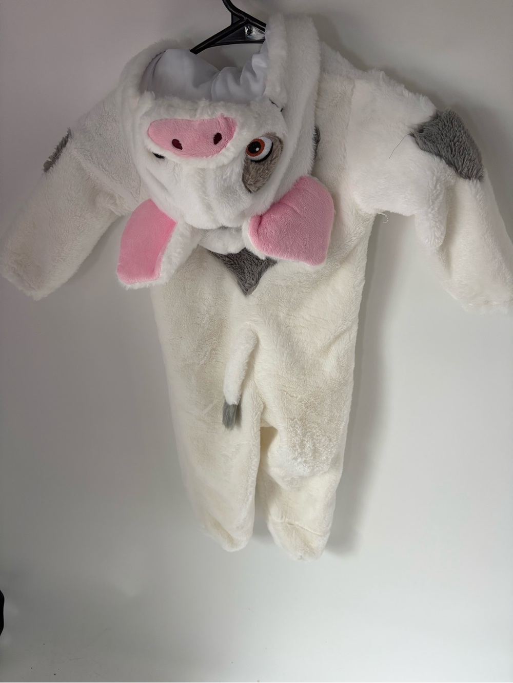 Plush Pig Moana Pua  One-Piece Romper - White and Pink